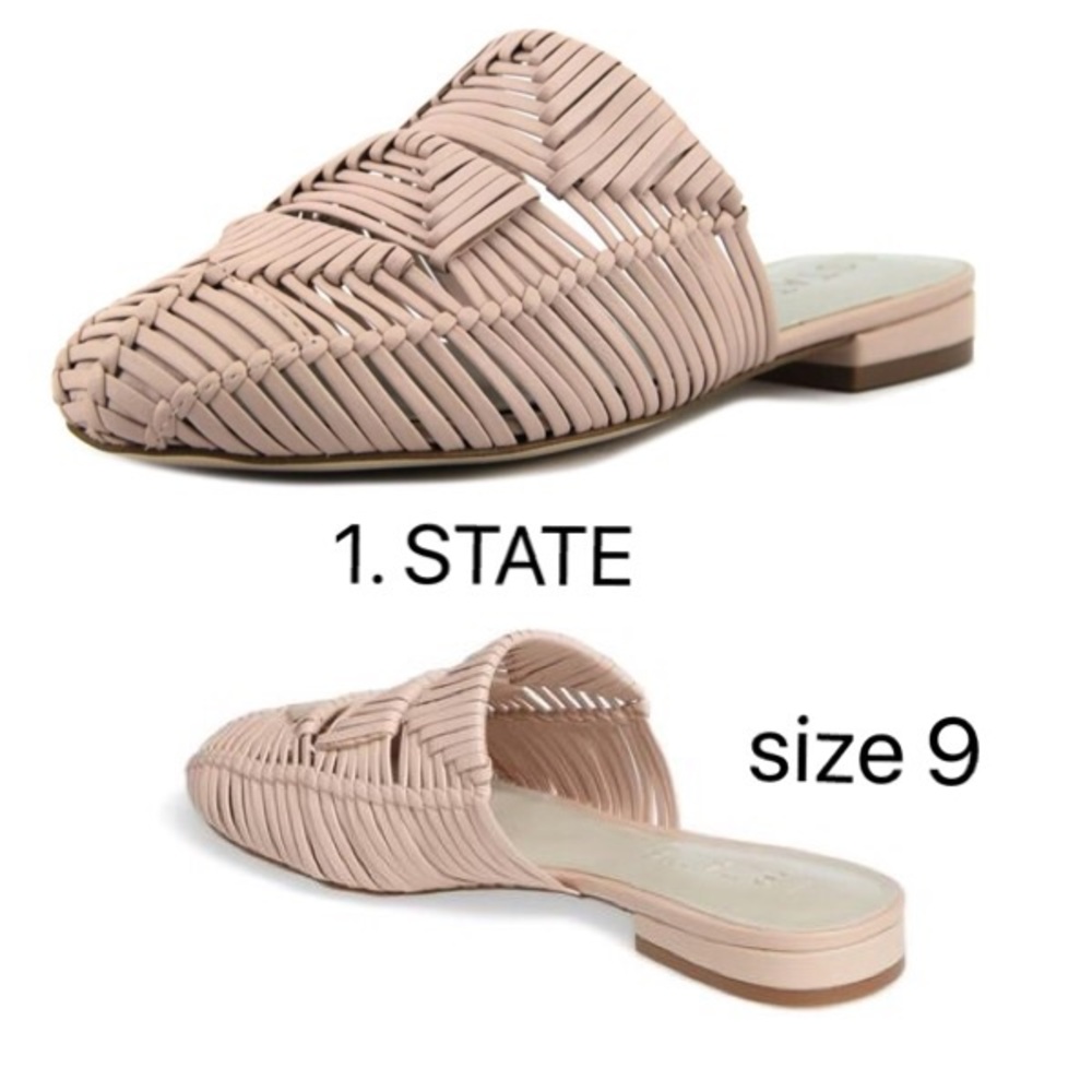 Leather Slippers Light Pink